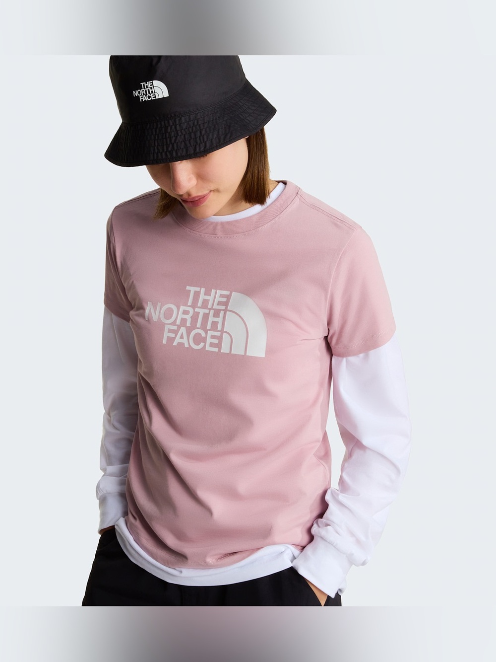 😎 The North Face iconic Half Dome logo Moss pink